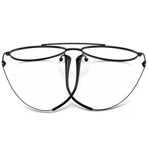 Pure Titanium Super Light Aviator Glasses Frame Large Men Pilot Decorative Eyewear Prescription Myopia Optical Eyeglasses