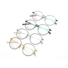 Load image into Gallery viewer, Pure Titanium Ultra light Glasses for Women Retro Round Glasses Frame  Men Prescription Optical Myopia Eyeglasses Korean Eyewear