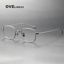 Load image into Gallery viewer, Pure Titanium eye Glasses Frame Men women Square Myopia Prescription male Eyeglasses Frames   Full Optical Korean Eyewear