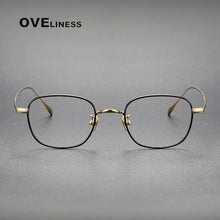 Load image into Gallery viewer, Pure Titanium eye Glasses Frame Men women Square Myopia Prescription male Eyeglasses Frames   Full Optical Korean Eyewear