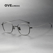Load image into Gallery viewer, Pure Titanium eye Glasses Frame Men women Square Myopia Prescription male Eyeglasses Frames   Full Optical Korean Eyewear