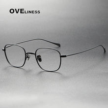 Load image into Gallery viewer, Pure Titanium eye Glasses Frame Men women Square Myopia Prescription male Eyeglasses Frames   Full Optical Korean Eyewear