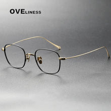 Load image into Gallery viewer, Pure Titanium eye Glasses Frame Men women Square Myopia Prescription male Eyeglasses Frames   Full Optical Korean Eyewear