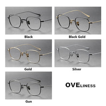 Load image into Gallery viewer, Pure Titanium eye Glasses Frame Men women Square Myopia Prescription male Eyeglasses Frames   Full Optical Korean Eyewear