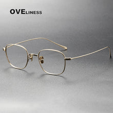 Load image into Gallery viewer, Pure Titanium eye Glasses Frame Men women Square Myopia Prescription male Eyeglasses Frames   Full Optical Korean Eyewear