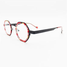 Load image into Gallery viewer, Quality Acetate Vintage Glasses Vintage Men Myopia Optical Prescription Polygon Eyeglasses Frame Women Japanese Style Eyewear