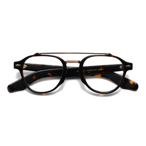 Quality Handmade Double Bridge Design Acetate Optical Glasses Frame Men Vintage Myopia Prescription Eyeglasses Women Eyewear