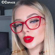 Carica l&#39;immagine nel visualizzatore di Gallery, R47312 Retro Cat&#39;s Eye Glasses Brand Designer Female TR90 Red Frame Classic Reading Eyeglasses +50 +100 +200