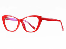 Carica l&#39;immagine nel visualizzatore di Gallery, R47312 Retro Cat&#39;s Eye Glasses Brand Designer Female TR90 Red Frame Classic Reading Eyeglasses +50 +100 +200
