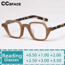 Load image into Gallery viewer, R49812 Retro Acetate Reading Glasses Men Women Comfortable Optical Presbyopia Eyeglasses Diopter +50+100+150+200+250+300+350