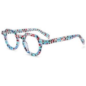 R49875 Vintage Women Reading Eyeglass Acetate Glasses Frames Men Presbyopic Dioptric +50 +100 +300