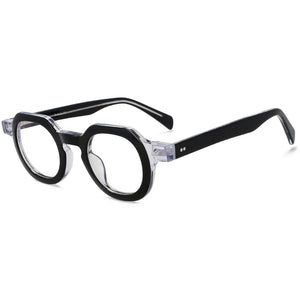 R49875 Vintage Women Reading Eyeglass Acetate Glasses Frames Men Presbyopic Dioptric +50 +100 +300