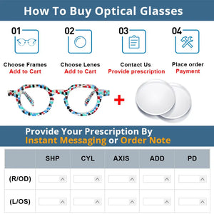 R49875 Vintage Women Reading Eyeglass Acetate Glasses Frames Men Presbyopic Dioptric +50 +100 +300
