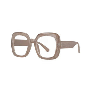 R53110 Large Frame Cat's Eye Square Presbyopia Oversized Women Computer Glasses Customized Prescription Glasses.+50~+100