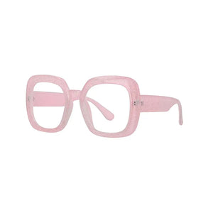 R53110 Large Frame Cat's Eye Square Presbyopia Oversized Women Computer Glasses Customized Prescription Glasses.+50~+100