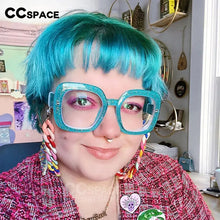 Carica l&#39;immagine nel visualizzatore di Gallery, R53110 Large Frame Cat&#39;s Eye Square Presbyopia Oversized Women Computer Glasses Customized Prescription Glasses.+50~+100