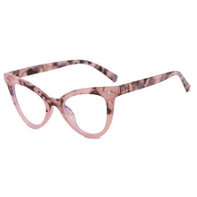 Carica l&#39;immagine nel visualizzatore di Gallery, R55584 Retro Female Optical Anti Blue Ray Presbyopia Glasses Green Leopard Computer Eyewear Frame Prescription Glasses.+50~+100