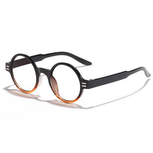 Load image into Gallery viewer, R55677 Round Reading Glasses Retro Presbyopic Eyeglasses Blocking Hyperopia Eyewear +1.0..+4.0 Clear Aspheric Resin Lens