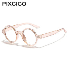 Load image into Gallery viewer, R55677 Round Reading Glasses Retro Presbyopic Eyeglasses Blocking Hyperopia Eyewear +1.0..+4.0 Clear Aspheric Resin Lens