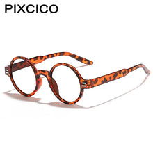 Load image into Gallery viewer, R55677 Round Reading Glasses Retro Presbyopic Eyeglasses Blocking Hyperopia Eyewear +1.0..+4.0 Clear Aspheric Resin Lens