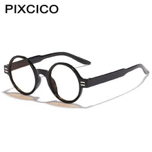 Load image into Gallery viewer, R55677 Round Reading Glasses Retro Presbyopic Eyeglasses Blocking Hyperopia Eyewear +1.0..+4.0 Clear Aspheric Resin Lens