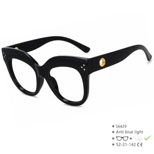 R56429 Brand Design Large Frame Square Reading Eyes +1.00 +2.00 +3.00 Women's Luxury Riveted Presbyopia Glasses