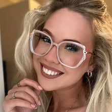Carica l&#39;immagine nel visualizzatore di Gallery, R56458 Metal Large Size Reading Glasses +1.00 +2.00 +3.00 Irregularity Frame Presbyopic Glasses Prescription Glasses