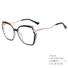 Carica l&#39;immagine nel visualizzatore di Gallery, R56458 Metal Large Size Reading Glasses +1.00 +2.00 +3.00 Irregularity Frame Presbyopic Glasses Prescription Glasses