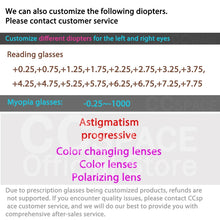 Carica l&#39;immagine nel visualizzatore di Gallery, R56464 Oversized Frame Square Women&#39;s Reading Mirror +1.00 +2.00 +3.00 Leg Chain Hollowed Out Design Presbyopia Glasses
