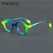 Carica l&#39;immagine nel visualizzatore di Gallery, R56719 High Quality Acetate Reading Glasses +1.00 +2.00 +3.00 Men Women Retro Rivet Spring Hinge Presbyopic Glasses
