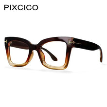 Load image into Gallery viewer, R56785 Brand Designer Rivet Reading Glasses Lady Luxury Cat Eye Clear Eyewear Men Square Presbyopic Eyeglass Dioptric +50~+350