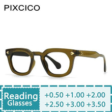Load image into Gallery viewer, R56866 Lady Retro Rivet Presbyopic Spectacles Brand Design Oval Gradient Color Reading Glasses Dioptric +50 ~+350
