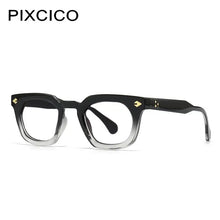 Load image into Gallery viewer, R56866 Lady Retro Rivet Presbyopic Spectacles Brand Design Oval Gradient Color Reading Glasses Dioptric +50 ~+350