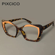 Load image into Gallery viewer, R56881 Women Cat Eye Reading Glasses Popular Tr90 Leopard Clear Eyewear Trend Presbyopic Eyeglass Dioptric +0.50~+3.50