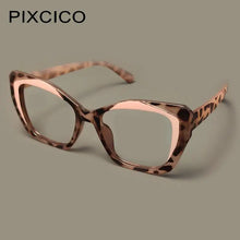 Load image into Gallery viewer, R56881 Women Cat Eye Reading Glasses Popular Tr90 Leopard Clear Eyewear Trend Presbyopic Eyeglass Dioptric +0.50~+3.50
