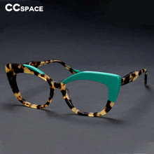 Load image into Gallery viewer, R56960 Women Oversized Reading Glasses Acetate Leopard Eyewear Cat Eye Presbyopia Eyeglasses +100 To+400 Glasses