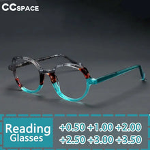 Load image into Gallery viewer, R56961 Acetate Reading Glasses Dioptric +1.00~+2.00 High Quality Women Cat Eye Leopard Presbyopic Eyewear