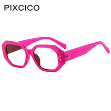 Load image into Gallery viewer, R57030 New Polygon Rivet Reading Eyeglass Women Popular Leopard Clear Glasses Trend Presbyopic Spectacle Dioptric +0.5~+3.5