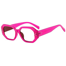 Load image into Gallery viewer, R57030 New Polygon Rivet Reading Eyeglass Women Popular Leopard Clear Glasses Trend Presbyopic Spectacle Dioptric +0.5~+3.5