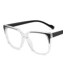 Load image into Gallery viewer, R57121 Retro Splicing Color Reading Glasses Dioptric +50 +100 +300 Lady Large Size Tr90 Optical Presbyopic Eyewear