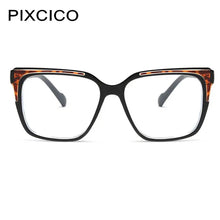 Load image into Gallery viewer, R57121 Retro Splicing Color Reading Glasses Dioptric +50 +100 +300 Lady Large Size Tr90 Optical Presbyopic Eyewear