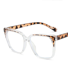 Load image into Gallery viewer, R57121 Retro Splicing Color Reading Glasses Dioptric +50 +100 +300 Lady Large Size Tr90 Optical Presbyopic Eyewear