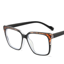 Load image into Gallery viewer, R57121 Retro Splicing Color Reading Glasses Dioptric +50 +100 +300 Lady Large Size Tr90 Optical Presbyopic Eyewear
