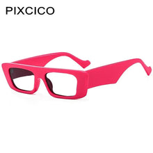 Carica l&#39;immagine nel visualizzatore di Gallery, R57186 Ladies Square Anti Blue Light Reading Spectacles Dioptric +0.5~+3.50 Candy Color Small Frame Presbyopic Eyeglass