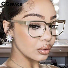 Load image into Gallery viewer, R57428 Metal Reading Glasses Women Polygon Presbyopic Spectacles Dioptric +50 ~+350 Vintage Optical Transparent Eyeglass