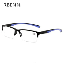 Load image into Gallery viewer, RBENN Ultralight  Reading Glasses Women Men Semi-Rimless Presbyopic Glasses +0.5 0.75 1.25 1.75 2.25 2.75 4.5 5.0 6.0