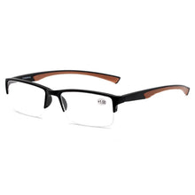 Load image into Gallery viewer, RBENN Ultralight  Reading Glasses Women Men Semi-Rimless Presbyopic Glasses +0.5 0.75 1.25 1.75 2.25 2.75 4.5 5.0 6.0