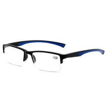 Load image into Gallery viewer, RBENN Ultralight  Reading Glasses Women Men Semi-Rimless Presbyopic Glasses +0.5 0.75 1.25 1.75 2.25 2.75 4.5 5.0 6.0