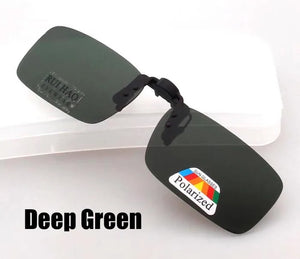 RUI HAO EYEWEAR Brand Small Clip on Sunglasses Polarized Sun Glasses Driving Eyeglasses Grey Brown Yellow Clip on Sunglasses