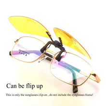 Load image into Gallery viewer, RUI HAO EYEWEAR Brand Small Clip on Sunglasses Polarized Sun Glasses Driving Eyeglasses Grey Brown Yellow Clip on Sunglasses
